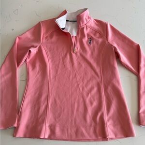 Fairway & Greene Golf Pink Quarter-Zip Pullover size M
